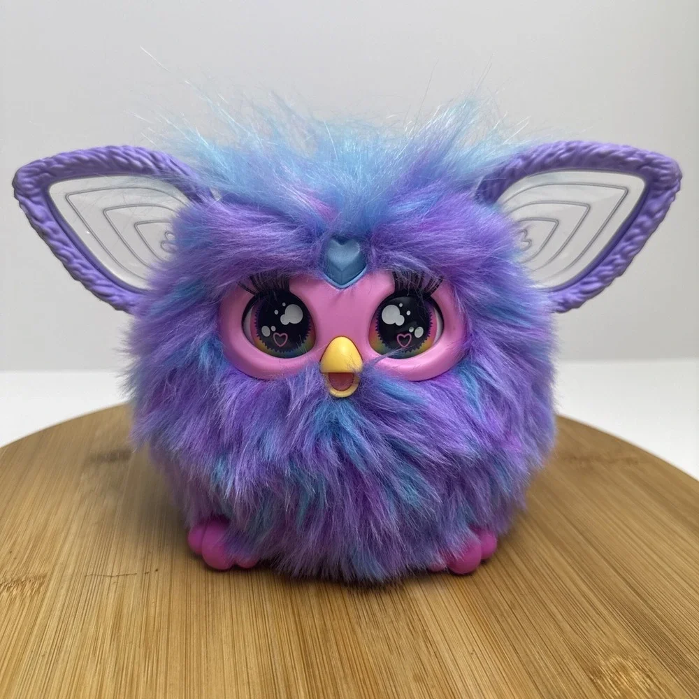 Hasbro Furby 2023‎ Interactive Purple And Blue Talks Ears Move/Light Up- Tested